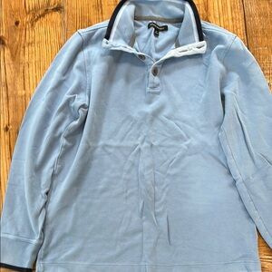 Banana Republic Sky Blue Sweater with Charcoal Accents